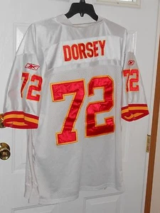 GLENN DORSEY KANSAS CITY CHIEFS REEBOK AUTHENTIC ONFIELD JERSEY SIZE 52 - Picture 1 of 2