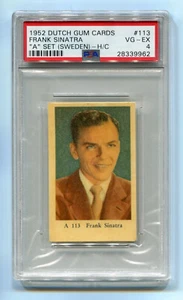 1952 1959 Dutch Gum Movie "A" Set 113 Frank Sinatra PSA 4 film vintage Highest - Picture 1 of 2