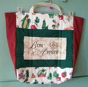 AF0700 HANDMADE BY SELLER STURDY FABRIC TOTE BAG 14x14x6 Lined Padded washable - Picture 1 of 34