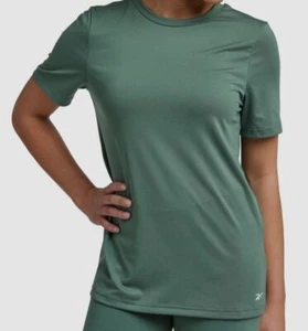 Reebok Women's Green Workout Ready Speedwick T-Shirt Size M - Picture 1 of 2
