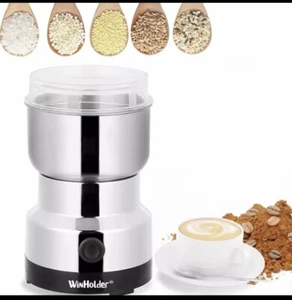 New Stainless Steel Electric Grinder Cofee Been Nuts Herbs Grind Spice Crusher - Picture 1 of 9