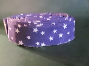 Quilt Binding 5 yards Purple stars Die Cut Handmade Quilting cotton #974-1023 - Picture 1 of 1