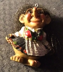 Norway Troll Hardanger Girl Ornament Nord - Picture 1 of 4