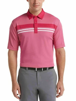 NUEVO CON ETIQUETAS TOP POLO DE GOLF CALLAWAY COLOR BLOCK HILO TEÑIDO OJO DE PÁJARO TOCADOR ROJO PARA HOMBRE  Foto 1 de 3