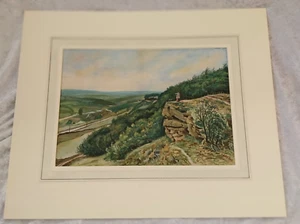 Original Signed Watercolour Painting - T HIBBERD , LANDSCAPE , VINTAGE - Picture 1 of 6