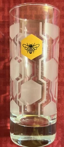 Jack Daniels Tennessee Honey Bee Honeycomb Stripe Highball Glass Mint - Picture 1 of 9