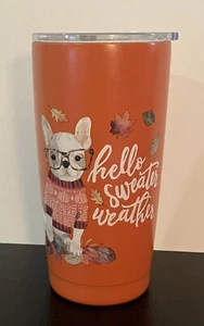 Clementine “Hello Sweater Weather” 20 oz Travel Tumbler NEW - Picture 1 of 7