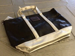 NWOT-Victoria’s Secret-Crossbody Bag-Mini Tote- Black-Silver-Never Opened-NEW!!! - Picture 1 of 4