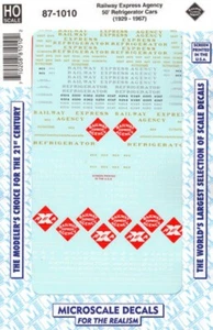 HO Scale Microscale 87-1010 Railway Express Agency REA 50' Refrigerator Decal - Bild 1 von 4