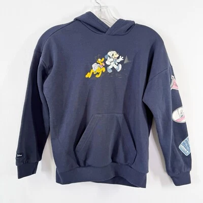 Disney X Adidas Azul Marino Niños Sudadera con Capucha Juvenil Talla 8 Mickey Mouse Pluto Foto 1 de 4