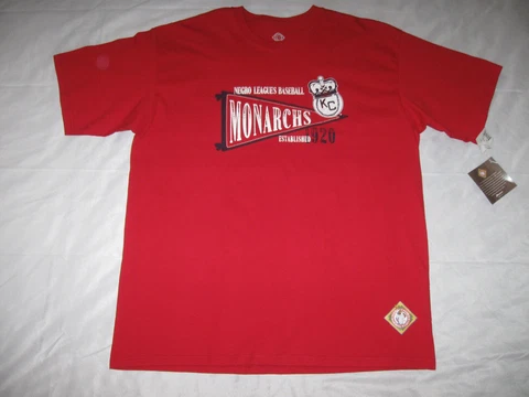 Kansas City KC Monarchs T Shirt NEW Negro National League Baseball Men's XL NNL Cover