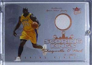 2004 Fleer Ultra Shaquille O'Neal #PATCH Game Worn Jersey - Scoring Kings - Picture 1 of 3