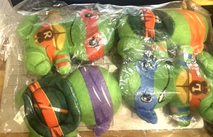 4 Stck. Ninja Schildkröte TMNT Plüschtiere Stofftiere 6 Zoll Neu - Bild 1 von 2