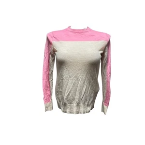 M&S Neu ohne Etikett Damen 8 Pullover Rosa Langarm Pulli 100% Merinowolle Oberteil Neu - Bild 1 von 7