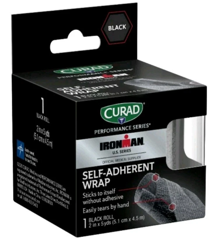 Curad Black Self-Adherent Wrap, 5-yd. Rolls Sealed!!! - Image 1 of 1