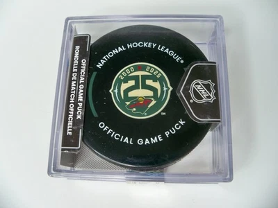 Minnesota Wild 25 Aniversario NHL Juego Hockey Puck  Foto 1 de 2