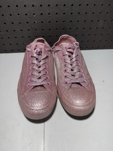 Rare scarpe basse Converse rosa rosa rosa completamente coperte glitter bue M9 W11