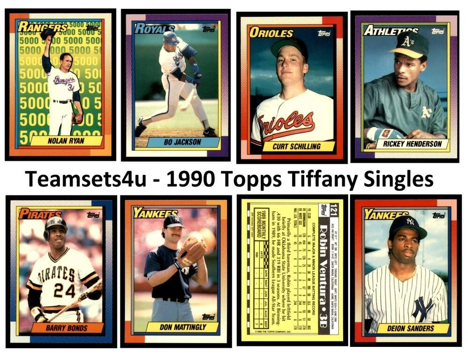 1990 Topps Tiffany Set Break #600-792 * Pick Your Card * Front and Back Scans ** - Image 1 of 1