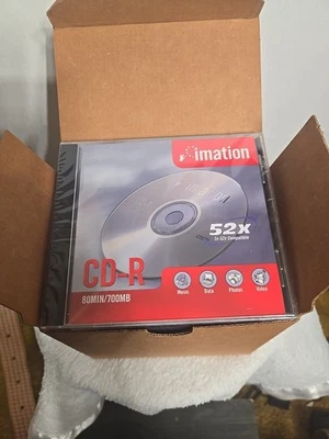 Imation CD-R 80 MIN/700MB 10-Pack 1x-52X (NEW) - Image 1 of 4