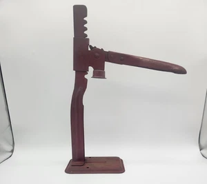 Vintage Bottle Capper Tool Red Metal Adjustable Hand Press for Beer Wine Soda - Picture 1 of 16