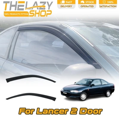 Luxury Weather shields Weathershields for Mitsubishi Lancer 2D Coupe 1996-2003 - image 1 of 4