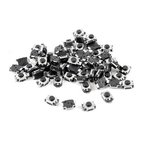 50PCS momentáneo 2 Pin Presionar botón Mini tacto micro interruptor 4x3x1,8mm - Imagen 1 de 1