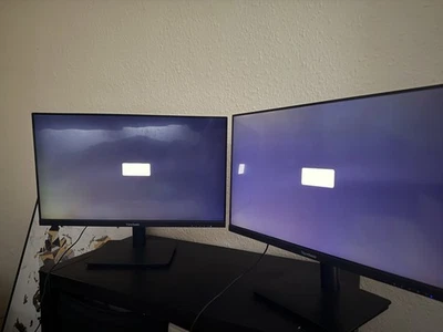 2 screens ViewSonic VA2406-H 24" 1080p Full HD Monitor - Black HDMI  - Image 1 of 3