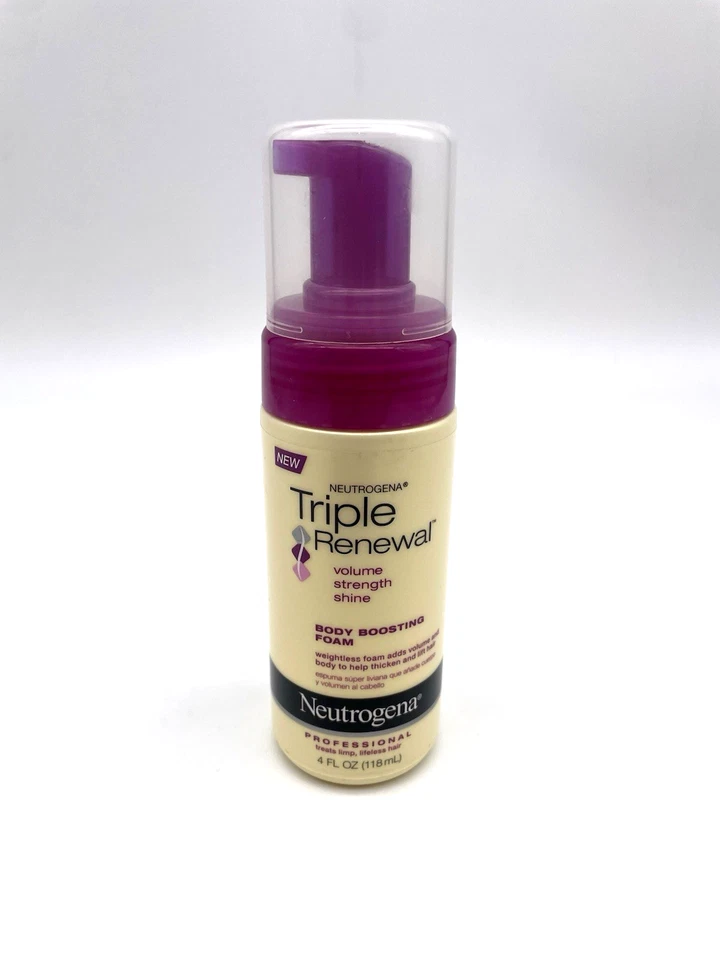 Neutrogena Triple Renovación Espuma Potenciadora Corporal 4 OZ 118 ml Volumen Fuerza Brillo Foto 1 de 4
