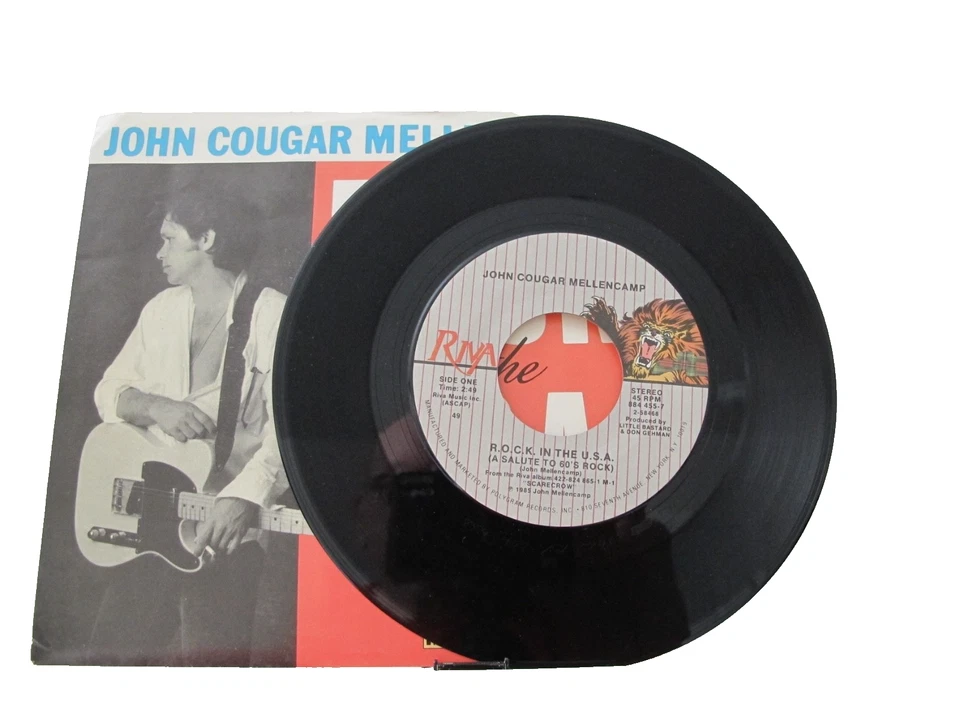 45 RECORD - JOHN MELLENCAMP - ROCK IN THE U S A - Image 1 of 1
