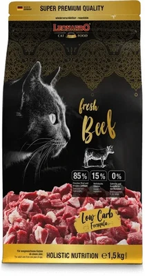 Crocchette per Gatti Leonardo FRESH BEEF 1,5 KG SCADENZA AGOSTO 2026 - OFFERTA - Immagine 1 di 2