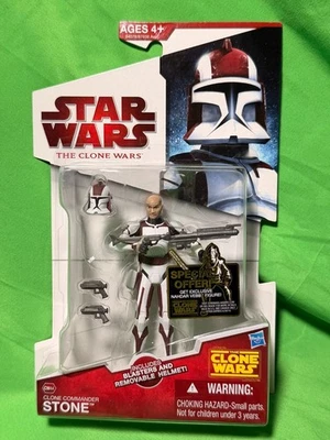 Star Wars The Clone Wars Clone Commander Stone CW44 Hasbro Foto 1 de 2