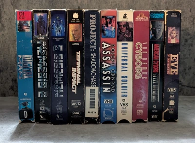 Cyborg sci-fi VHS lot. Digital Man, Nemesis, Cyborg Cop III, American Cyborg - Image 1 of 4