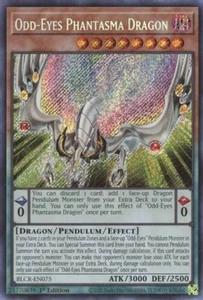 Odd-Eyes Phantasma Dragon - BLCR-EN075 - Secret Rare - 1st Ed - NM - Picture 1 of 1