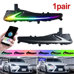 Dynmaic RGB LED DRL Running Light For Lexus IS200T IS300 IS250 IS350 ISF 2013-16 - Picture 1 of 11