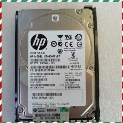 HP 652564-B21 653955-001 300GB 10K 2.5 SAS 6G G8 G9 DUAL PORT SC ENT Server HDD - Image 1 of 4