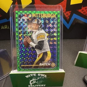 CHARLIE BATCH 2024 TOPPS CHROME GREEN GEOMETRIC REFRACTOR #168 24/99 PITTSBURGH - Picture 1 of 6