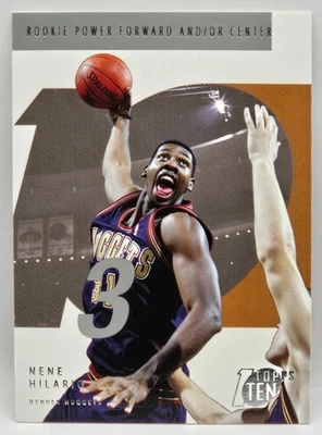 Tarjeta de novato Topps Ten Nene Hilario 02-03 (Denver Nuggets) #143 Foto 1 de 2