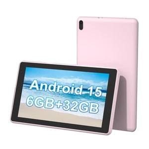 Tablet Android 15, 7 inch Tablet, 6GB RAM+32GB ROM/ 1TB Expandable Tableta, 1... - Picture 1 of 8