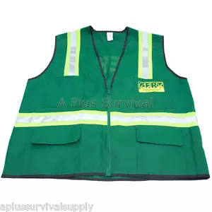 CERT Deluxe Vest with 6 Pockets & Reflective Striping - Picture 1 of 2