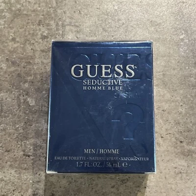 Guess Seductive Homme Colonia Azul Hombres 1.7 FL OZ / 50 ml Nuevo de Lote Antiguo/Nuevo en Paquete - Difícil de Encontrar Foto 1 de 4
