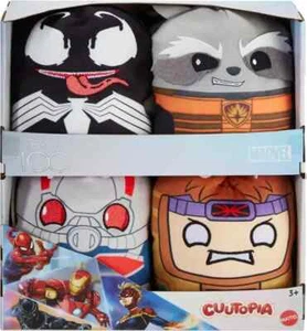 Neu - Disney 100 Marvel Cutopia 5 Zoll Plüsch 4-teiliges Set Rakete Spiderman Venom Modok - Bild 1 von 7