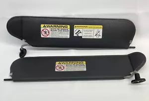 1997–2002 Jeep Wrangler TJ OEM Sun Visor Set Left & Right – Dark Gray (READ) - Picture 1 of 24