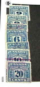 Canada Excise Tax Different Ones H324 - Picture 1 of 1