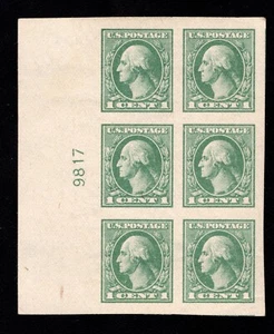 MOMEN: US STAMPS #531 PLATE BLOCK OF 6 MINT OG NH GEM LOT #89298 - Picture 1 of 2