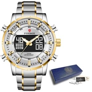  Luxury Brand Sport Quartz Waterproof Military Digital Chronograph Wristwatch