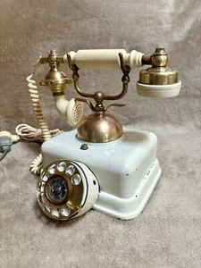 Vintage Stany Zjednoczone Firma telefoniczna Styl francuski Telefon obrotowy - Testowany - Zdjęcie 1 z 12
