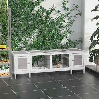 Wooden Rabbit Hutch, Guinea Pig Cage, Separable Bunny Run, Small Animal - Image 1 of 4