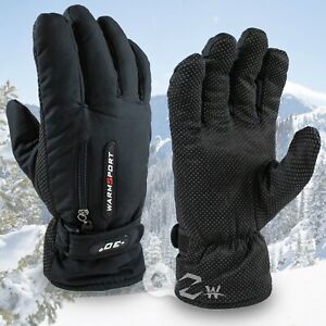 Gants de travail homme hiver thermiques chauds imperméables ski snowboard conduite mitaine