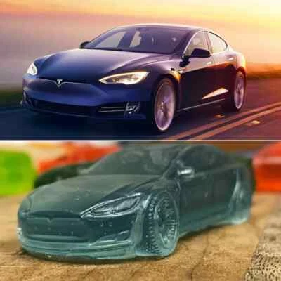Tesla Model S Shaped Soap - 4 Pack - Image 1 of 4