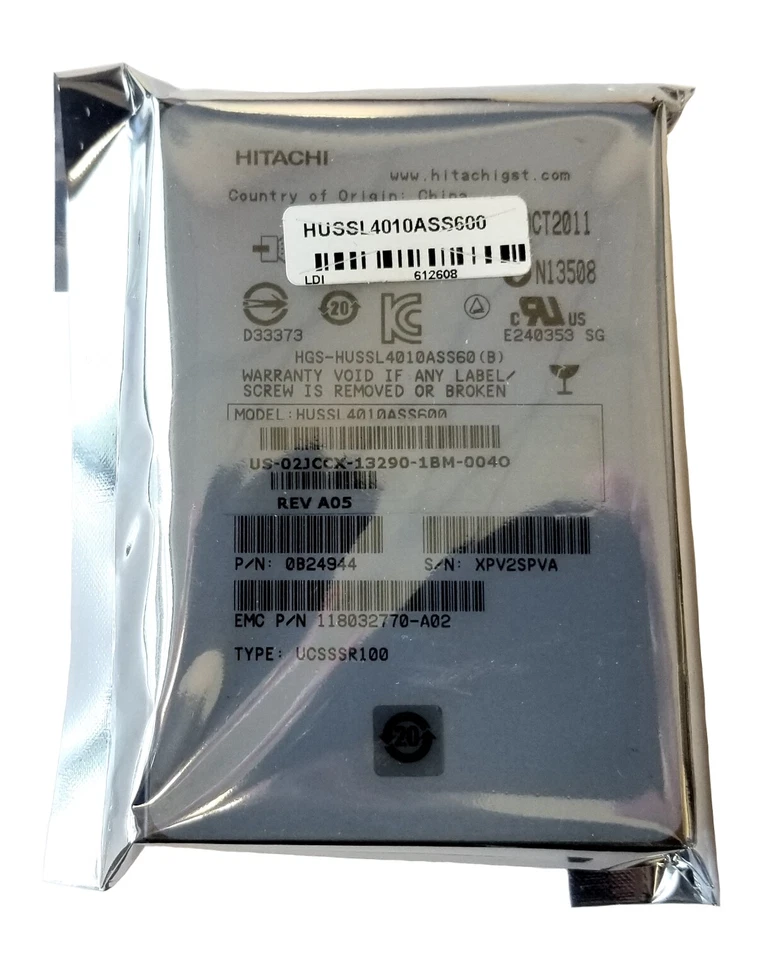 IBM HITACHI 100GB SAS Solid State Drive 0B24944 HUSSL4010ASS600 EMC118032770-A02 - Image 1 of 1